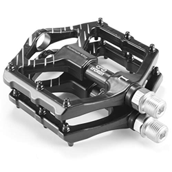 LYCAON Pedali per Bicicletta Leggero 0.64lb / Coppia Antiscivolo CR-Mo in Alluminio con Cuscinetto a Sfere sigillato CNC, 3 Cuscinetti Pedali Pedali B características