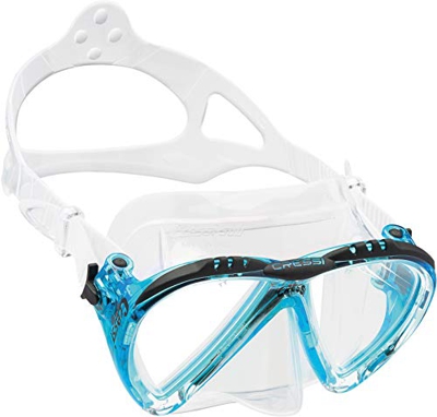 Cressi Lince, Maschera Unisex – Adulto, Trasparente/Acquamarina