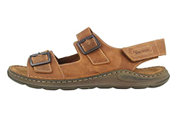 Josef Seibel - Sandali classici da uomo Maverick 07, larghezza G (normale), Marrone (Castagne di marrone.), 42 EU en oferta