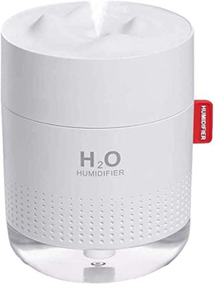 Umidificatore Mini,Umidificatore ad Ultrasuoni 500ML, Funzionamento Ultrasuoni Silenzioso, Spegnimento Automatico e Funzione Luce Notturna,Per Camera 