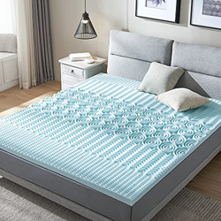 RECCI 6 cm di altezza, 5 zone, 160 x 190 cm, durezza H3, in schiuma viscoelastica per materassi e letti a molle, topper in gel Memory Foam [160 x 190  precio