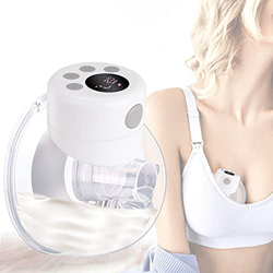 Tiralatte indossabili, tiralatte elettrico portatile intelligente a mani libere per l'allattamento al seno, con 2 modalit¨¤ 9 livelli (24mm & 27mm) en oferta
