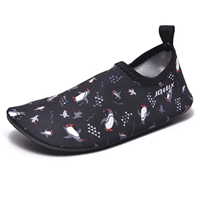 JOMIX Scarpe da Scoglio Bambino Scarpette Scoglio Bambina Scarpe Immersione Sport Acquatici Mare Spiaggia Antiscivolo SB7041 (07 Black, 35)