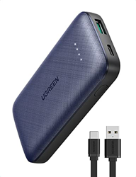 UGREEN 20W Mini Power Bank USB C 10000mAh Ricarica Rapida, Caricatore Portatile con Cavo PD 3.0 e QC 3.0 Compatibile con iPhone 12, Pro, 11, XR, XS, 8 en oferta