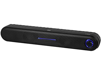 Trevi SB 8312 TV Mini Soundbar 2.0 30W con Bluetooth, USB, MicroSD, AUX-IN, Minimo Ingrombro, Spegnimento Automatico in Assenza di Segnale, Ideale per