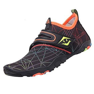 SAGUARO Scarpe da Immersione da Scoglio Bambino Asciugatura Rapida Scarpette da Mare Bagno Sport Acquatico Nero Gr.31