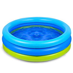Joyjoz Bambini Piscina Gonfiabile 120cm Piscina per Bambini Giochi Estivi Fmiglia Giardino Pool en oferta