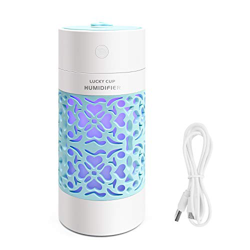 Mini Umidificatore ambiente bambini Diffusore di aromi ,spegnimento automatico, 2 Modalità nebbia,Super Silenzioso,con Luce Notturn Adatto per Camera  en oferta