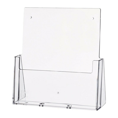 Portadepliant da tavolo DIN A4 verticale Ku.transp.Autoportante HELIT