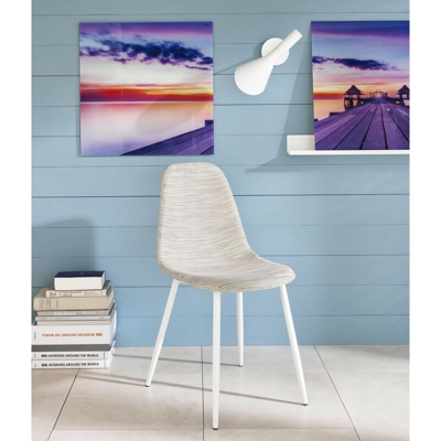 Stones - Sedia Martina set da 4 in similcuoio beige