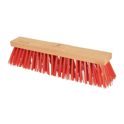 Spazzola stradale pallonetto contadino Elaston L.500mm con foro manico sella legno SOREX