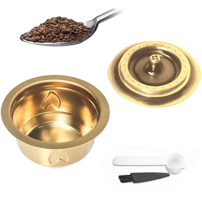 Capsule di caffe ricaricabili Caffettiera in acciaio inox Filtri a capsule Capacita 0,42 once per macchina da caffe Vertuolline GCA1 Delonghi ENV135