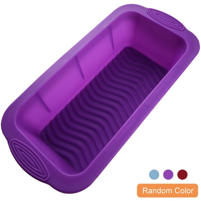 Stampo da forno rettangolare in silicone per pane e pagnotta Cupcake Teglia antiaderente Stampo da forno senza rivestimento chimico per torte fatte