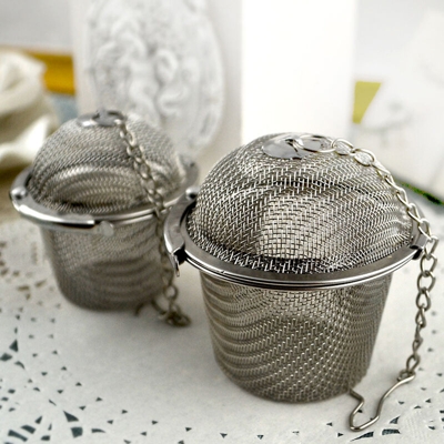 2 taglie in acciaio inox 304 fori per infusore per il te in rete colino per caffe alle erbe utensili da cucina