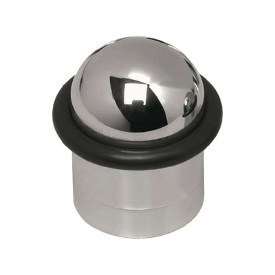 Tampone porta D.28mm H.44mm installazione tassello in alluminio nichelato opaco INTERSTEEL
