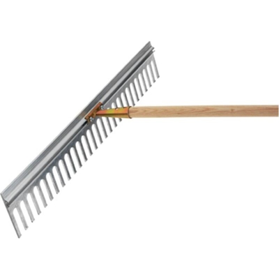 Rastrello in alluminio da lavoro-L.750mm denti-L.120mm 28 denti