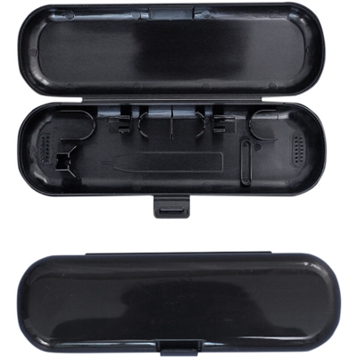 Scatola per spazzolino elettrico Portatile Premium da viaggio Scatola protettiva per spazzolino e testine universale,Tipo,nero universale - Tipo,nero