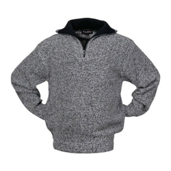 Maglione taglia XL, nero / bianco screziato en oferta