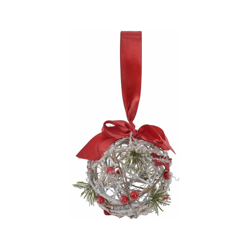 Palla di Natale DKD Home Decor Rattan (10 x 10 x 10 cm) características