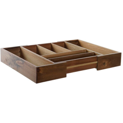 Vassoio Portaposate Acacia (38.5 x 36.5 x 32 cm) - Dkd Home Decor en oferta