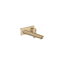 Talis E Miscelatore monocomando lavabo ad incasso a parete con bocca erogazione 22.5 cm, bronzo satinato, 71734140 - Hansgrohe en oferta