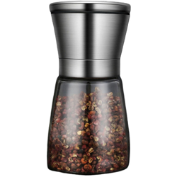 Nuovo macinapepe in acciaio inossidabile 304 Macinapepe manuale Macinacaffe in polvere di pepe nero Fiore Salatini Bottiglia per aroma di caffe Medio en oferta