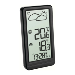 Stazione meteo H158xl83xP20 mm plastica nera per int. incl. emettitore características