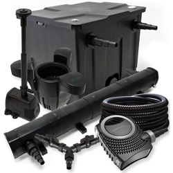 Wiltec - Set per il filtro 12000l 72W Depuratore per stagni NEO8000 70W Pompa 25m Tubo Skimmer SK30 Fontana características