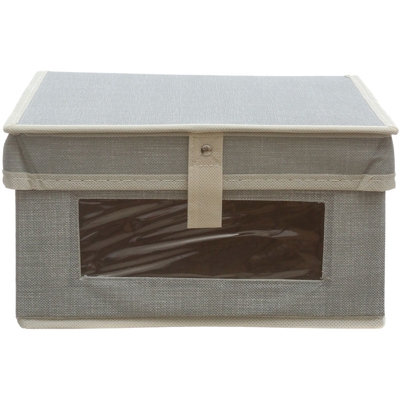 Scatola armadio Wendy In cartoncino e polipropilene grigio