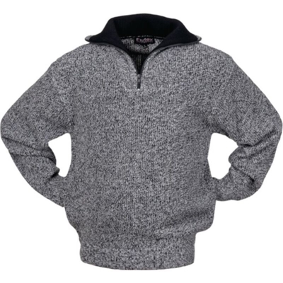 Maglione taglia L nero / bianco screziato