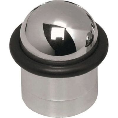 Tampone porta D.28mm H.44mm LM installazione tasselli cromati lucidi INTERSTEEL