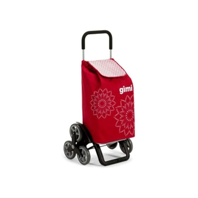 Carrello Spesa Floral Rosso L 56 51X41 H 102 - Gimi