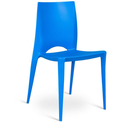 Sedia Denise set da 4 in polipropilene blu características