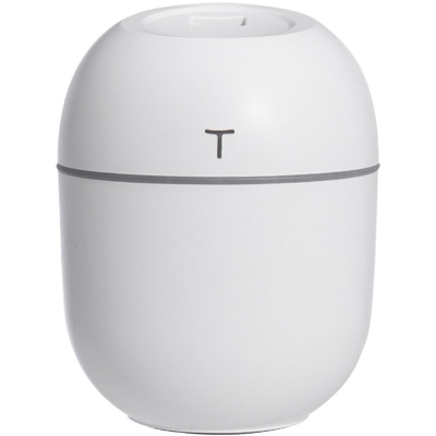 Umidificatore Nebbia fredda Portatile per uso domestico Mini USB 2 livelli di nebbia Luce notturna Ventilatore Silenzioso Timer di funzionamento