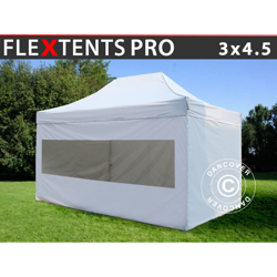 Gazebo pieghevole Gazebo rapido FleXtents PRO 3x4,5m Bianco, inclusi 4 fianchi características