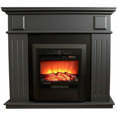 Caminetto classico a Led Helios Grigio cm 100x109x26 GLOW-FIRE HELIOS-GRIGIO