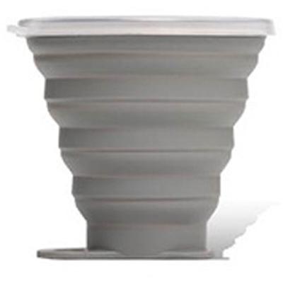 Tazza pieghevole pieghevole per caffe pieghevole da viaggio per sport all'aria aperta da 270 ml in gel di silice portatile di grande