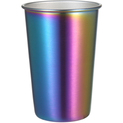 Tazza da caffe arcobaleno in acciaio inossidabile da 500 ml Tazza da caffe per feste Bicchieri in metallo colorato Tazze a bocca larga Tazza características