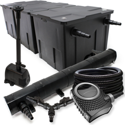 Wiltec - Set SunSun per filtro per stagni fino a 90.000l 72W Depuratore 70W Pompa 25m Tubo Fontana precio