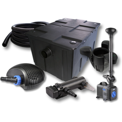 Set filtro 1 camera SunSun 60.000 l Depuratore per stagni UVC 18W Pompa NEO8000 70W Fontana Skimmer características