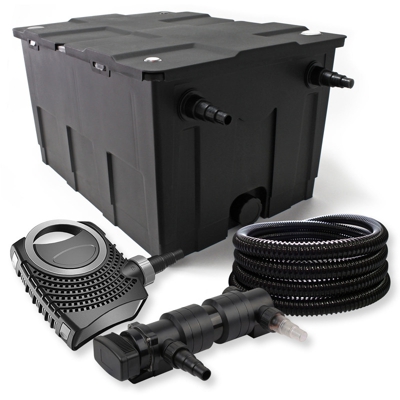 Wiltec - SunSun 1-Camera Set per il filtro 60000l 18W UVC 6er Depuratore per stagni NEO8000 70W Pompa Tubo