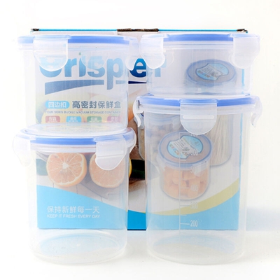 Vaso sigillato in plastica per uso domestico trasparente Contenitore per la conservazione di cereali vari Contenitore per alimenti Lattina per la