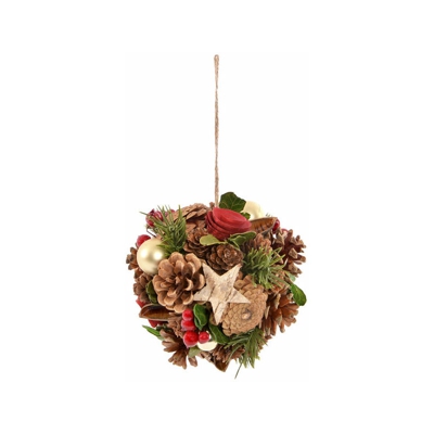 Palla di Natale Spum? Plastica (14 x 14 x 14 cm) - Dkd Home Decor