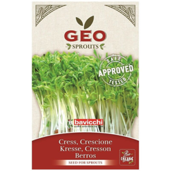 Semi Bio Di Crescione Per Germogli 35Gr Semenzaio Sementi Seeds en oferta