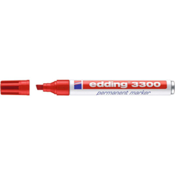 Pennarello indelebile 3300 linea rossa 1-5mm punta a scalpello EDDING (Per 10) precio