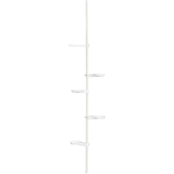 SoBuy Porta Piante da Balcone Mensola per Fiori Mensola per Piante Balcone Altezza Regolabile : 259-314 cm, KLS09-W precio