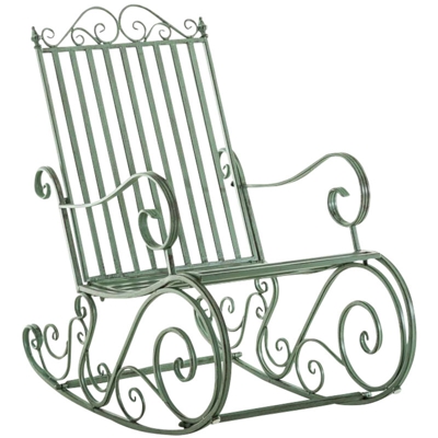 Sedia a Dondolo SMILLA Antico/verde