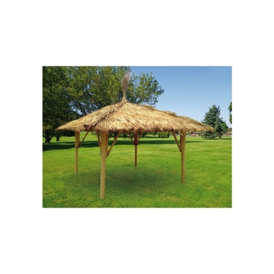 GAZEBO BAMBU 300x400 TETTO PAGLIA