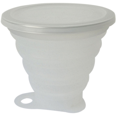 Tazza pieghevole pieghevole per caffe pieghevole da viaggio per sport all'aria aperta da 270 ml in gel di silice portatile di grande