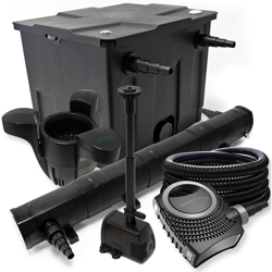 Il set filto bio 60000l 24W UVC Depuratore per stagni 80W Pompa 25m Tubo Skimmer en oferta